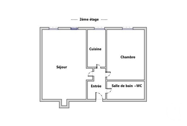 Appartement F3 bis à vendre - 3 pièces - 50.0 m2 - PARIS - 75009 - ILE-DE-FRANCE - Century 21 Les Abbesses