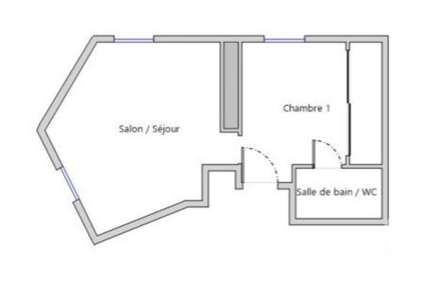 Appartement F1 à vendre - 1 pièce - 19.0 m2 - PARIS - 75016 - ILE-DE-FRANCE - Century 21 Les Abbesses